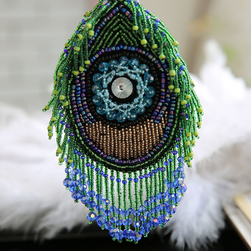 Hunting Blind Fabric - Beaded fringe mắt các bản vá