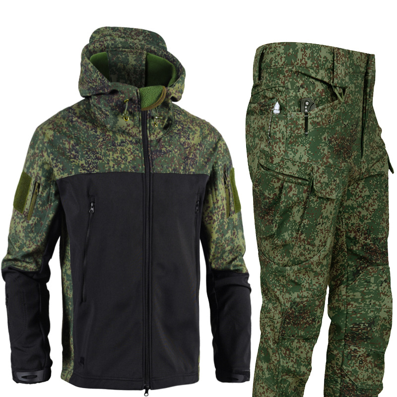 Outdoor Hunting Pants Women - Men's 3-in-1 Shark Skin Softshell Jacket