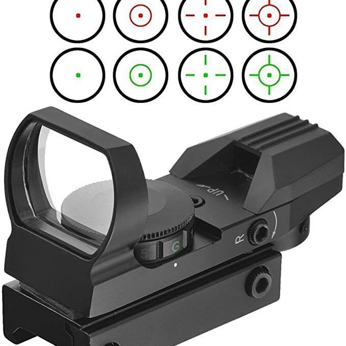 Crossbow Scope Sight - 20mm Riflescopes Red Green Dot Reflex