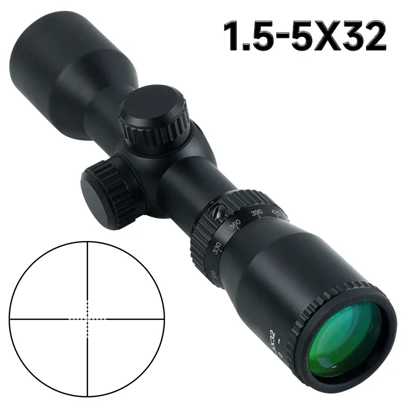 Crossbow Scope Sight - 1.5-5X32 Scope Crossbow Short Hunting Scope