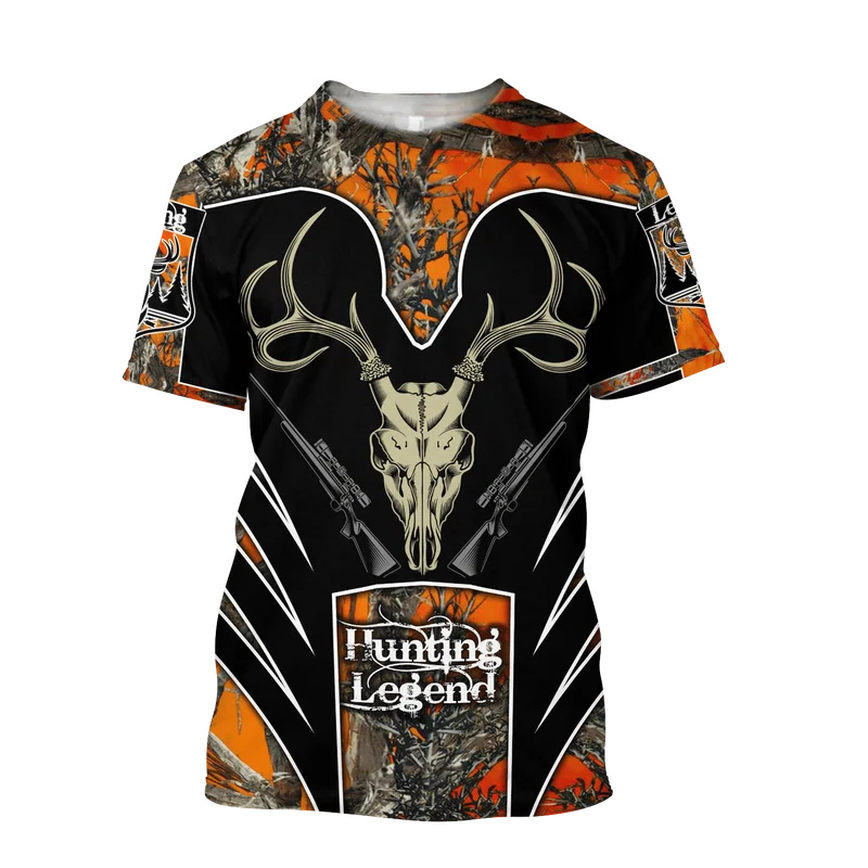 Outdoor Hunting Graphic Tees - 1 Piece Custom Your Picture Elk