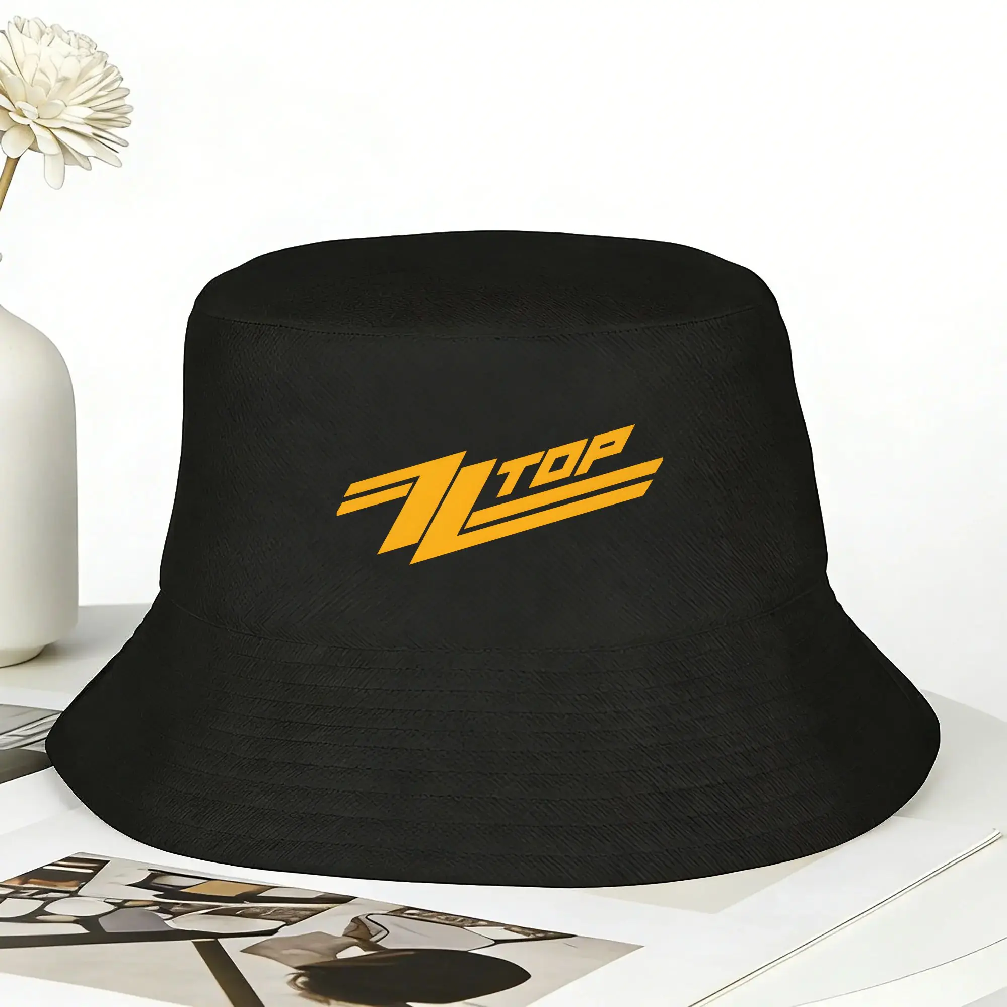 Outdoor Hunting Logo - New ZZ Top Logo Bucket Hat