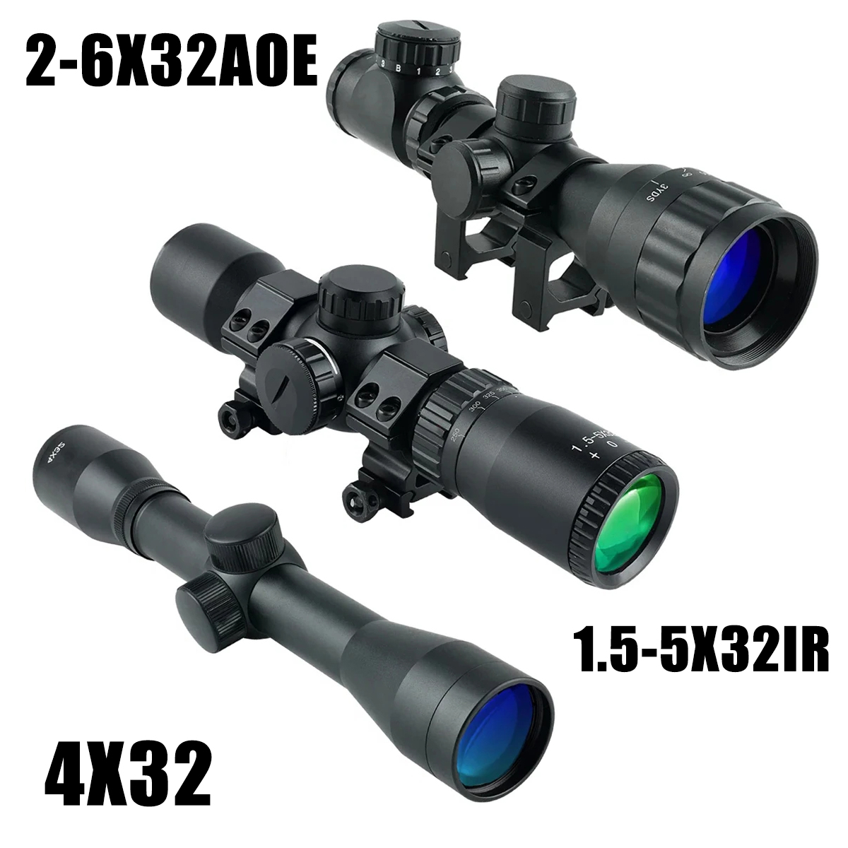 2-6X32AOE Crossbow Short Scope - đánh giá và giá Crossbow Scope Sight