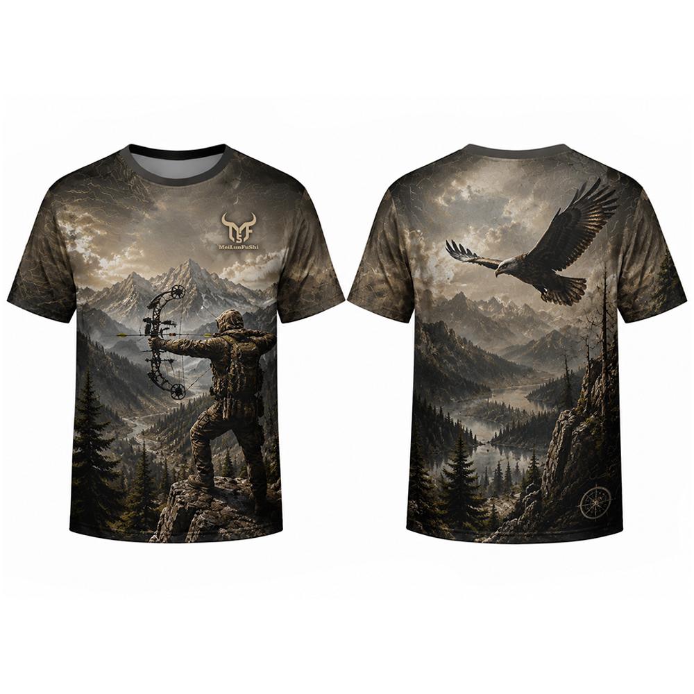Gothic Skull Archer 3D Print T - đánh giá và giá Outdoor Hunting Graphic Tees