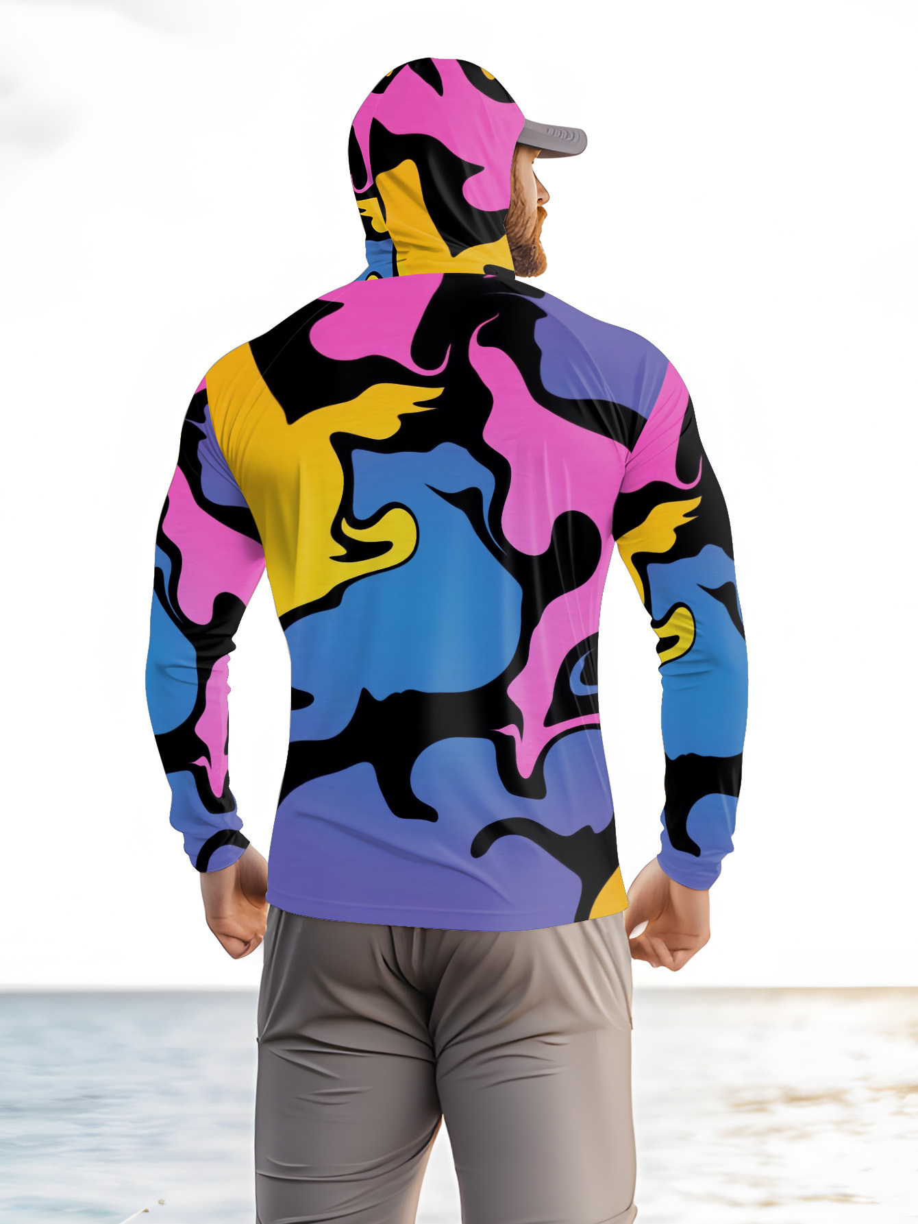 Fishing hooded sweatshirt men' - đánh giá và giá Outdoor Hunting Prints