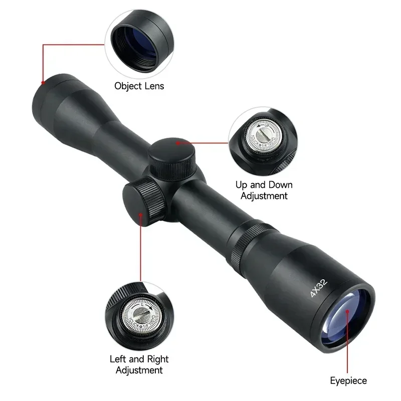 4x32 1.5-5x32IR 2-6X32AOE Tact - đánh giá và giá Crossbow Scope Sight