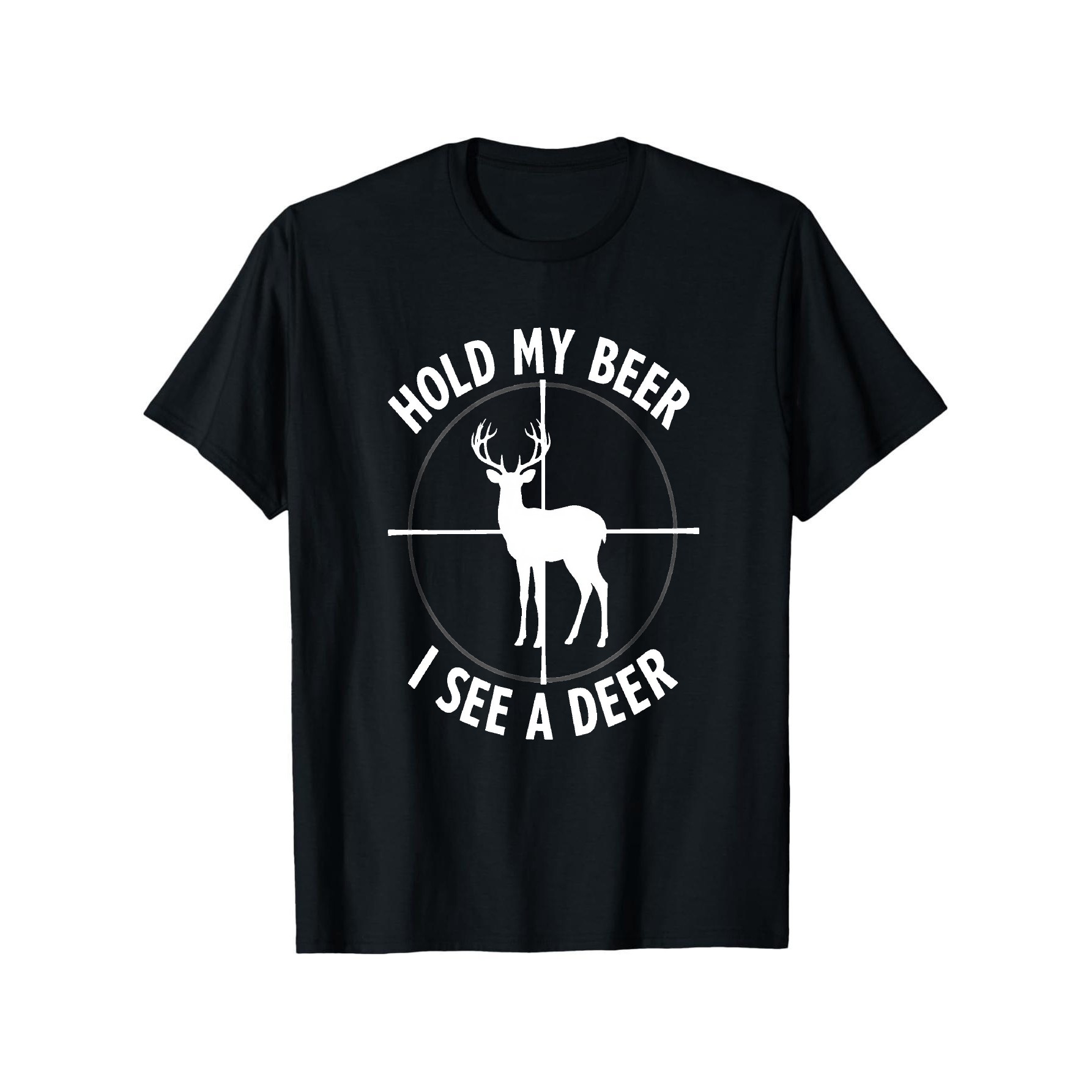 Hold My Beer I See A Deer Funn - đánh giá và giá Outdoor Hunting Graphic Tees