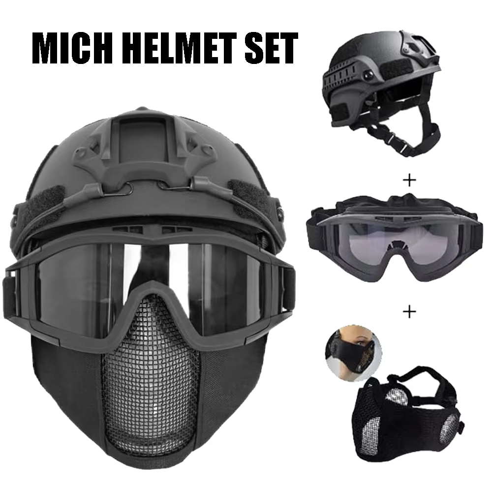MICH Airsoft Helmet & Half Fac - đánh giá và giá Outdoor Hunting Guide