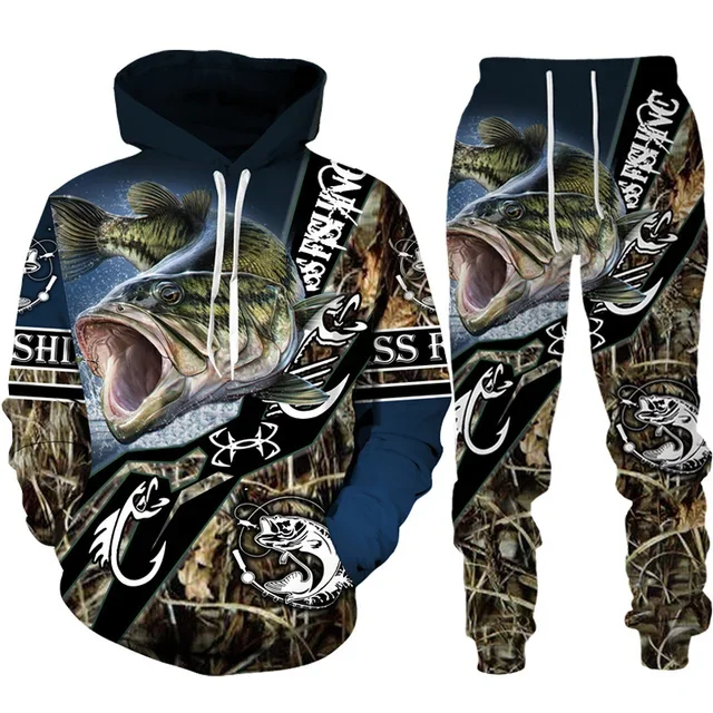 Novelty 3D Fish Printed Men Wo - đánh giá và giá Outdoor Hunting Pants Women