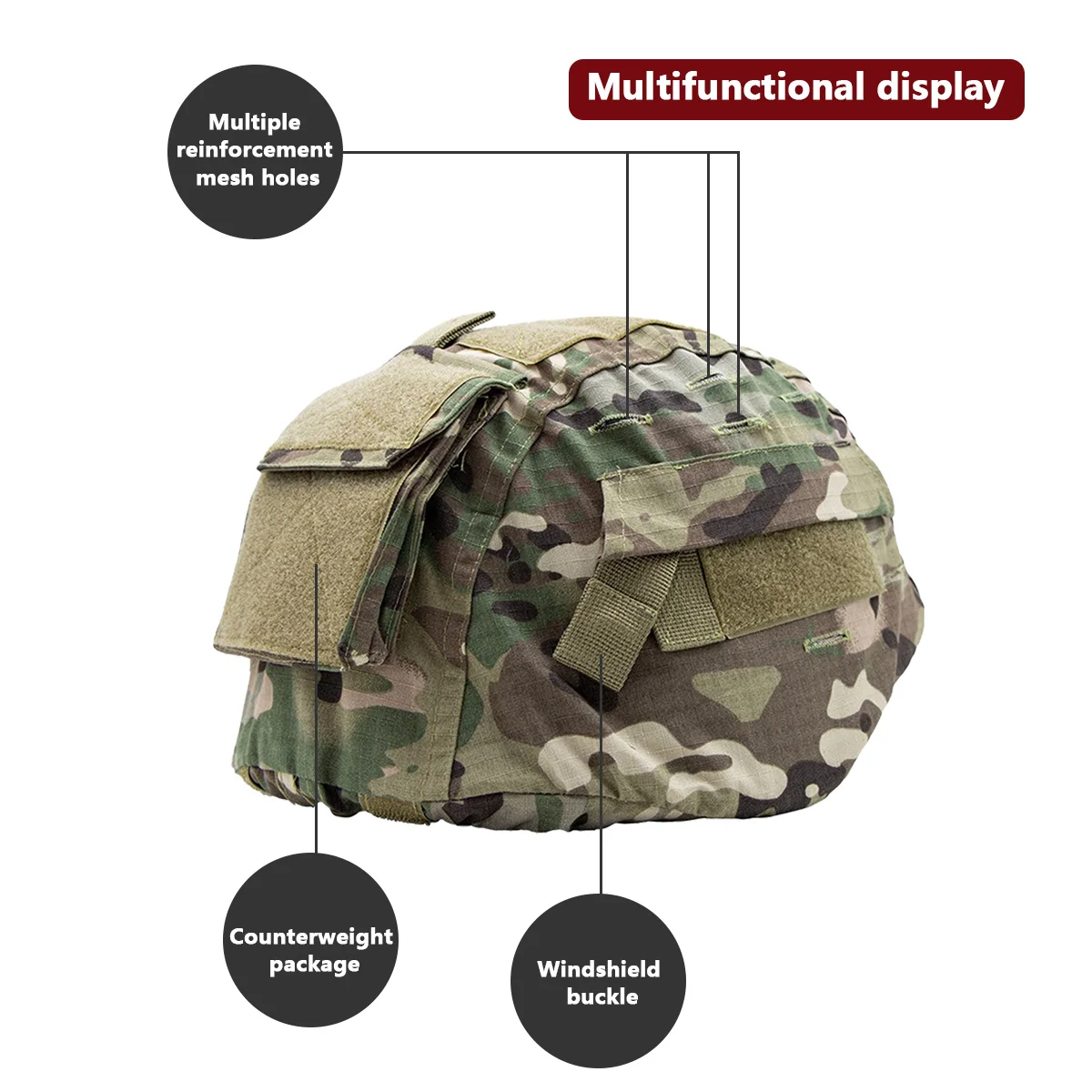 Helmet Camouflage Cover For MI - đánh giá và giá Hunting And Outdoor Shop